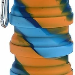 Beste Verkoop ? All Together Drinkfles - Opvouwbare Bidon - 500ml - Silicone - Oranje Blauw ? -Kastoes winkel 297x840 2
