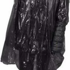 Groothandel ? Merkloos 3x Wegwerp Regenponcho Zwart ⭐