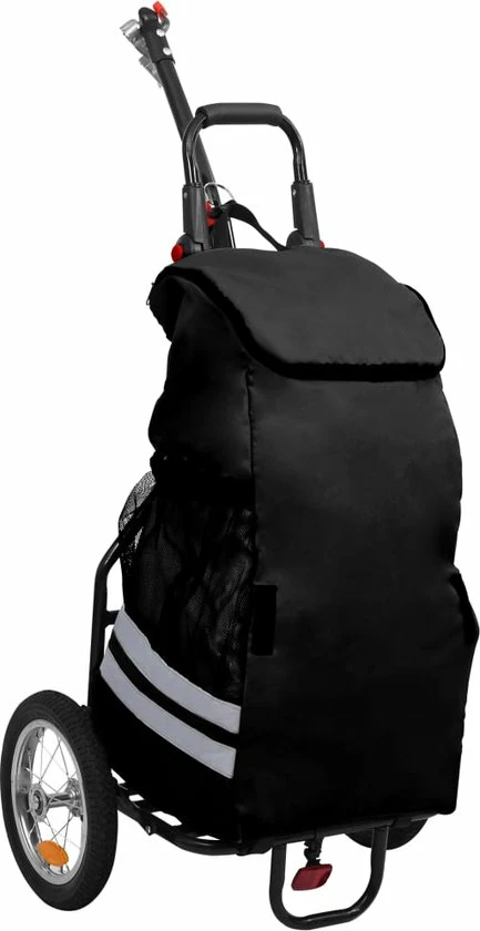 Coupon ? VidaXL Fietskar Inklapbaar Met Boodschappentas Zwart ? 16 Coupon ? VidaXL Fietskar Inklapbaar Met Boodschappentas Zwart ? - Afbeelding 16