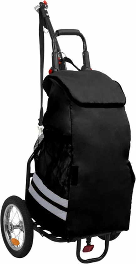 Coupon ? VidaXL Fietskar Inklapbaar Met Boodschappentas Zwart ? 1 Coupon ? VidaXL Fietskar Inklapbaar Met Boodschappentas Zwart ?