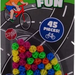 Hete verkoop ⭐ Bike Fun BikeFun Spaakkralen - Fietsversiering - 45 Stuks - Rond - Spaakversiering - Spaakkralen Kinderfiets - Gekleurde Fietskralen Voor Kinderen ?