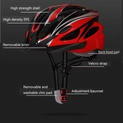 Beste deal ⭐ VFLY Fietshelm-Helmet Scooter-Elektrische Fiets-skateboard-Heren/Dames -54-62cm- Zwart Rood ? 14 Beste deal ⭐ VFLY Fietshelm-Helmet Scooter-Elektrische Fiets-skateboard-Heren/Dames -54-62cm- Zwart Rood ? -Kastoes winkel 531x840