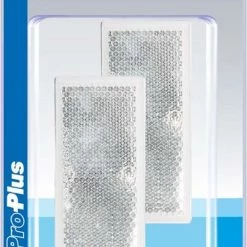 Goedkoopste ? ProPlus Pro Plus Zelfklevend Reflector - 82 X 36 Mm - Wit - 2 Stuks In Blister ? -Kastoes winkel 545x840
