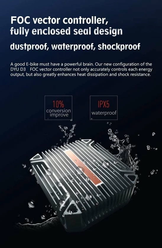 Flash-uitverkoop ? Gutos DYU D3F Opvouwbare Elektrische Fiets - 250W Aluminiumlegering Fiets ? 4 Flash-uitverkoop ? Gutos DYU D3F Opvouwbare Elektrische Fiets - 250W Aluminiumlegering Fiets ? - Afbeelding 4