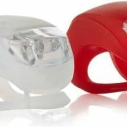 Nieuw ? Siliconen LED Fietsverlichting | Fietslampjes Set Rood & Wit | Inclusief Batterijen | Fietsverlichting | Led | Veiligheid ?