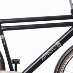 Coupon ⭐ Amigo Go One - Herenfiets 28 Inch - Transportfiets - Stadsfiets - Matzwart ❤️ -Kastoes winkel 550x309 23