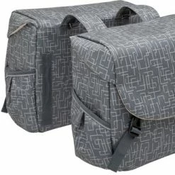 Beste Verkoop ? New Looxs Ivy Mondi Joy Dubbele Fietstas - 38 Liter Walnoot ✔️ -Kastoes winkel 550x330 6