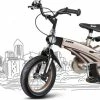Gloednieuw ? Merkloos Kinderfiets Metallic Taupe Goud Met Zijwieltjes 16 Inch | Handremmen | Jongens | Meisje | Cadeau | Sinterklaas | Kerst | Verjaardag | Peuter | Kleuter | Driewieler | Gepersonaliseerd ⌛ -Kastoes winkel 550x338