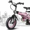 Begroting ? Merkloos Kinderfiets Metallic Roze Met Zijwieltjes 14 Inch | Handremmen | Jongens | Meisje | Cadeau | Sinterklaas | Kerst | Verjaardag | Peuter | Kleuter | Driewieler | Gepersonaliseerd ? -Kastoes winkel 550x346 1