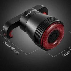 Nieuw ? Rockbros Slim Fiets Achterlicht, Automatische Rem Sensor, IPx6 Waterdicht LED, Via USB Opladen, Met Zadelbevestiging, Slimme Fietsverlichting ❤️ -Kastoes winkel 550x353 1