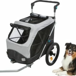Flash-uitverkoop ✔️ Trixie Hondenfietskar Opvouwbaar Grijs 90 X 63 X 95 Cm ? -Kastoes winkel 550x354 4