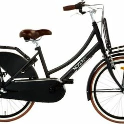 Kastoes winkel 30 Promo ? Nogan Vintage N3 - Transportfiets - Meisjesfiets - 22 Inch - 3 Versnellingen - Zwart ?
