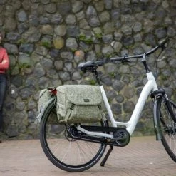 Beste Verkoop ? New Looxs Ivy Mondi Joy Dubbele Fietstas - 38 Liter Walnoot ✔️ -Kastoes winkel 550x366 193