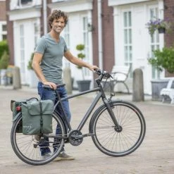 Beste Pirce ? New Looxs Odense Dubbele Fietstas MIK 39 Liter Zwart ? -Kastoes winkel 550x366 197