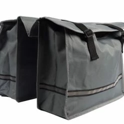 Hete verkoop ? Discountershop Dubbele Fietstas Waterdicht Met Reflecterende Strepen Voor Extra Veiligheid- Fietstas Grijs ✨ -Kastoes winkel 550x366 29