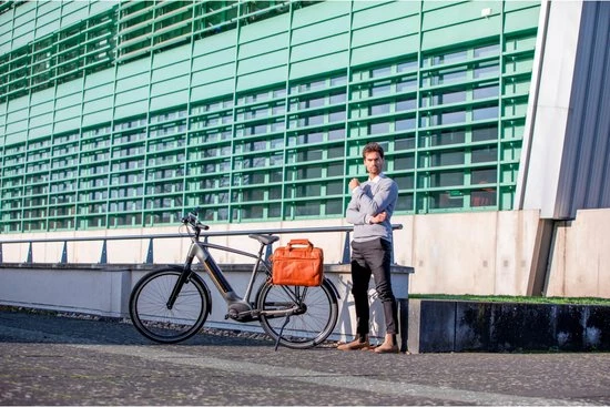 Goedkoop ? New Looxs Cali Leren Laptop Fietstas – 17 Liter - Cognac ? 11 Goedkoop ? New Looxs Cali Leren Laptop Fietstas – 17 Liter - Cognac ? - Afbeelding 11