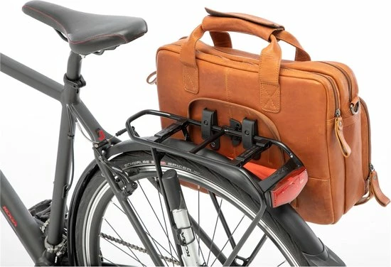 Goedkoop ? New Looxs Cali Leren Laptop Fietstas – 17 Liter - Cognac ? 12 Goedkoop ? New Looxs Cali Leren Laptop Fietstas – 17 Liter - Cognac ? - Afbeelding 12