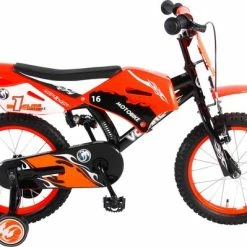 Goedkoopste ? Volare Motorbike Kinderfiets - Jongens - 16 Inch - Oranje - 95% Afgemonteerd ?