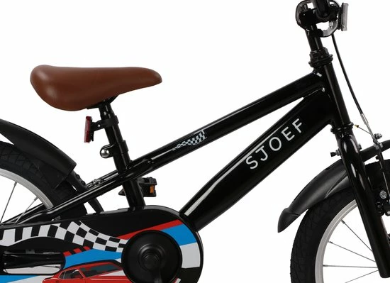 Uitgang ✨ SJOEF Race Jongensfiets 16 Inch - Zwart ❤️ 7 Uitgang ✨ SJOEF Race Jongensfiets 16 Inch - Zwart ❤️ - Afbeelding 7