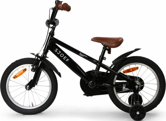 Uitgang ✨ SJOEF Race Jongensfiets 16 Inch - Zwart ❤️ 8 Uitgang ✨ SJOEF Race Jongensfiets 16 Inch - Zwart ❤️ - Afbeelding 8