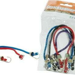 Aanbiedingen ? Merkloos Set Van 5x Stuks Bagagespin/snelbinders 28 Cm Gekleurd - Spanelastieken Met Haken ?