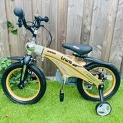 Gloednieuw ? Merkloos Kinderfiets Metallic Taupe Goud Met Zijwieltjes 16 Inch | Handremmen | Jongens | Meisje | Cadeau | Sinterklaas | Kerst | Verjaardag | Peuter | Kleuter | Driewieler | Gepersonaliseerd ⌛ -Kastoes winkel 550x410