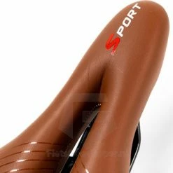 Uitgang ? Voltano Sport Trekking Fietszadel - Comfortabel Gel Zadel - Met Uitsparing - Inclusief Zadelstrop - 100% Waterdicht - Unisex - Bruin ? -Kastoes winkel 550x418