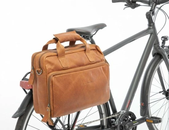 Goedkoop ? New Looxs Cali Leren Laptop Fietstas – 17 Liter - Cognac ? 15 Goedkoop ? New Looxs Cali Leren Laptop Fietstas – 17 Liter - Cognac ? - Afbeelding 15
