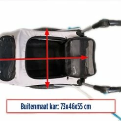 Flash-uitverkoop ✔️ Trixie Hondenfietskar Opvouwbaar Grijs 90 X 63 X 95 Cm ? -Kastoes winkel 550x423 5