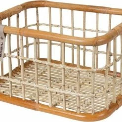 Promo ? Basil Green Life Fietsmand L - Voor - Ecologisch Rotan - Large - Bruin - 30 Liter ?