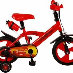 Beste deal ? Disney Cars Kinderfiets - Jongens - 12 Inch - Rood - Doortrapper ⌛