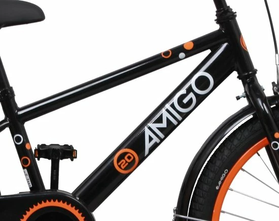Coupon ✔️ Amigo Sports - Kinderfiets 20 Inch - Jongens - Zwart ? 4 Coupon ✔️ Amigo Sports - Kinderfiets 20 Inch - Jongens - Zwart ? - Afbeelding 4
