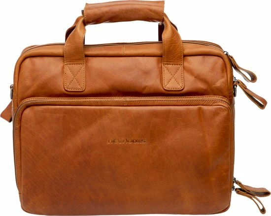 Goedkoop ? New Looxs Cali Leren Laptop Fietstas – 17 Liter - Cognac ? 3 Goedkoop ? New Looxs Cali Leren Laptop Fietstas – 17 Liter - Cognac ? - Afbeelding 3