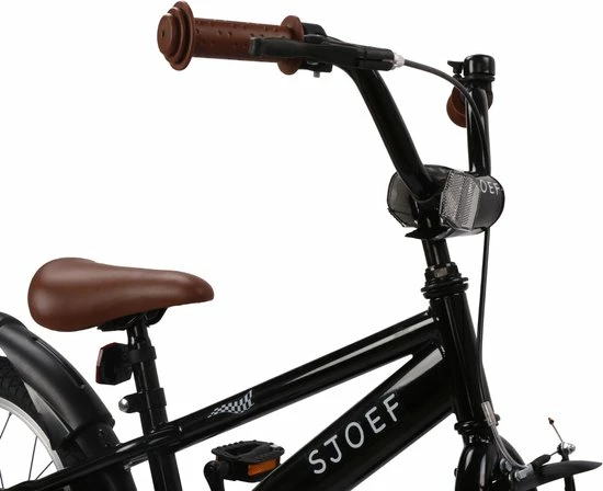 Uitgang ✨ SJOEF Race Jongensfiets 16 Inch - Zwart ❤️ 3 Uitgang ✨ SJOEF Race Jongensfiets 16 Inch - Zwart ❤️ - Afbeelding 3