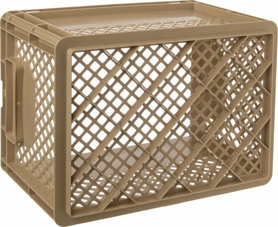 Top 10 ? Fastrider Fietskrat Medium - Beige - 22L ? 2 Top 10 ? Fastrider Fietskrat Medium - Beige - 22L ? - Afbeelding 2