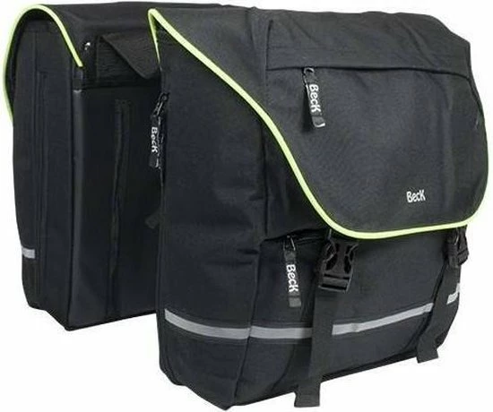 Aanbiedingen ✔️ Beck SPRTV Dubbele Fietstas 30L 30x15x35cm - Zwart/Lime ? 1 Aanbiedingen ✔️ Beck SPRTV Dubbele Fietstas 30L 30x15x35cm - Zwart/Lime ?