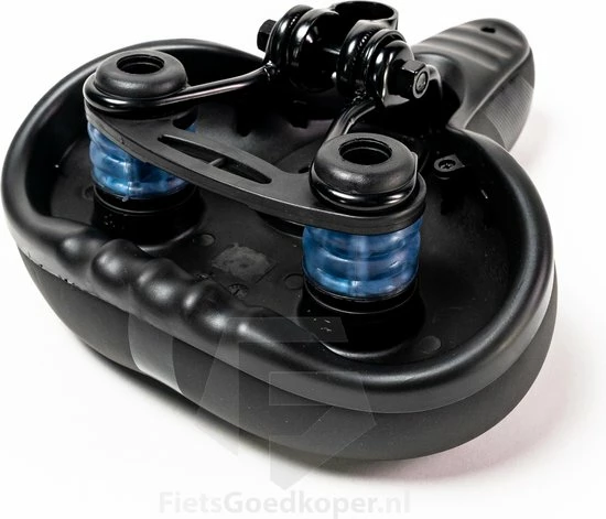 Coupon ? Voltano Pro Gel Fietszadel Met Uitsparing Zwart Unisex - Inclusief Zadelstrop - Ergonomisch Gevormd - Elastomeer Vering ? 4 Coupon ? Voltano Pro Gel Fietszadel Met Uitsparing Zwart Unisex - Inclusief Zadelstrop - Ergonomisch Gevormd - Elastomeer Vering ? - Afbeelding 4