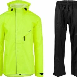 Goedkoop ? AGU Passat Regenpak Essential - Fluo Geel - XS - Dames & Heren - Waterdicht ⌛