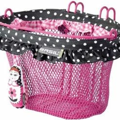 Beste deal ❤️ Basil Jasmin Baboushka Kinderfietsmand - Staal - Inclusief Haken - Zwart ?