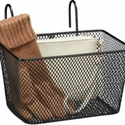 Kastoes winkel 17 Begroting ? Relaxdays Fietsmand Stuur - Fietsmandje Met Haken - Fiets Mand Voorop - Klein - Metaal - Zwart ?