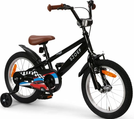 Uitgang ✨ SJOEF Race Jongensfiets 16 Inch - Zwart ❤️ 6 Uitgang ✨ SJOEF Race Jongensfiets 16 Inch - Zwart ❤️ - Afbeelding 6