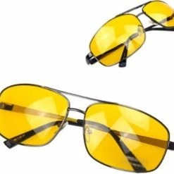 Nieuw ? Sitna Nachtbril Autorijden - Geel - Bril Slecht Weer - Nachtzien Autorijden Bril - Noodweer Bril Rijden - Mistbril ?