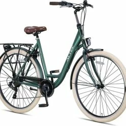 Flash-uitverkoop ? Altec Metro Damesfiets 28 Inch 55cm Army Green 7v ? -Kastoes winkel 550x510 1
