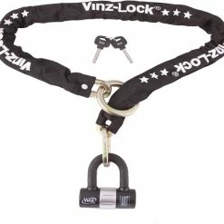 Coupon ? VINZ Kungur ART 3 Kettingslot 150 Cm / Fietsslot / Scooterslot / Motorslot / Schijfremslot ?