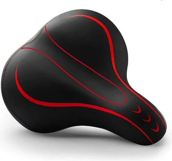 Gloednieuw ? FIEZIO Fietszadel Ergonomisch Dual Shock Memory Foam Rood Unisex Dames Heren - Extra Comfortabel - Fiets Zadel ? 1 Gloednieuw ? FIEZIO Fietszadel Ergonomisch Dual Shock Memory Foam Rood Unisex Dames Heren - Extra Comfortabel - Fiets Zadel ?