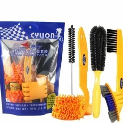 Top 10 ✔️ Merkloos Decopatent® 6 Delige Fiets Onderhoud Set - Fiets Schoonmaak Borstels - Ketting Reiniger - Frame Spons - Mtb - Racefiets - Ebike ? -Kastoes winkel 550x527