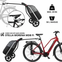 Begroting ? Shoppingcruiser 2 In 1 Boodschappentrolley Voor Achter De Fiets - Fietskar - Robuuste Boodschappenwagen - Allround Bagagekar ? -Kastoes winkel 550x531 2