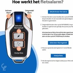 Goedkoop ⭐ Merkloos Fietsalarm Met Afstandsbediening – Waterdicht – Fietsslot - 113dB – SOS Geluid – Geschikt Voor Fiets & E Bike – Alarmsysteem – Scooter Alarm - Zwart ❤️ -Kastoes winkel 550x534 2