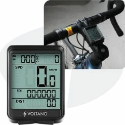 Flash-uitverkoop ✔️ Voltano Draadloze Fietscomputer 2.1 Inch – Zwart – 21 Functies – Waterdicht ?