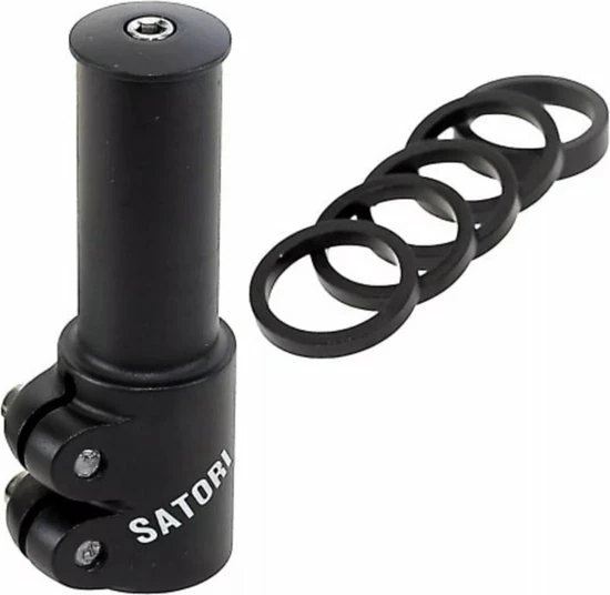 Hete verkoop ⌛ Stuurpenverlenger Satori 1-1/8" - Zwart ? 1 Hete verkoop ⌛ Stuurpenverlenger Satori 1-1/8" - Zwart ?